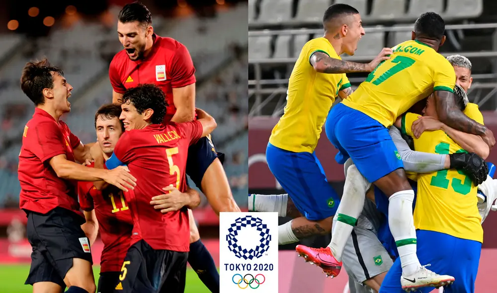 La final España vs. Brasil comienza a las 6.30 a. m. (hora peruana). Foto: composición/EFE/AFP
