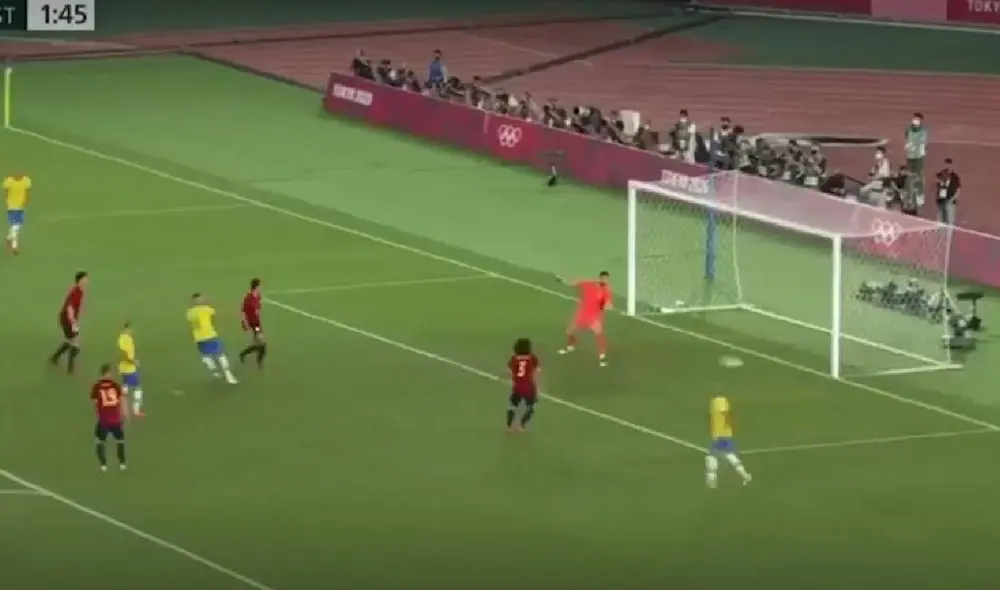 Cunha abrió el marcador tras un potente disparo en el corazón del área. Foto: ATV Cunha abrió el marcador tras un potente disparo en el corazón del área. Foto: ATV