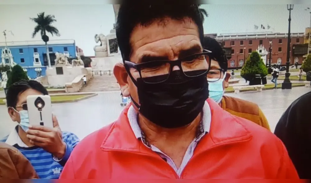 Rumaldo Viera, dirigente regional de Perú Libre, pidió a ministro separar a Azabache. Foto: videocaptura Facebook N60