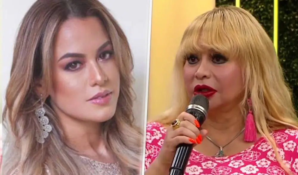 Susy Díaz fue crítica en redes por sus comentarios hacia la pareja de Walter Obregón. Foto: composición Flor Polo/Instagram, captura América TV