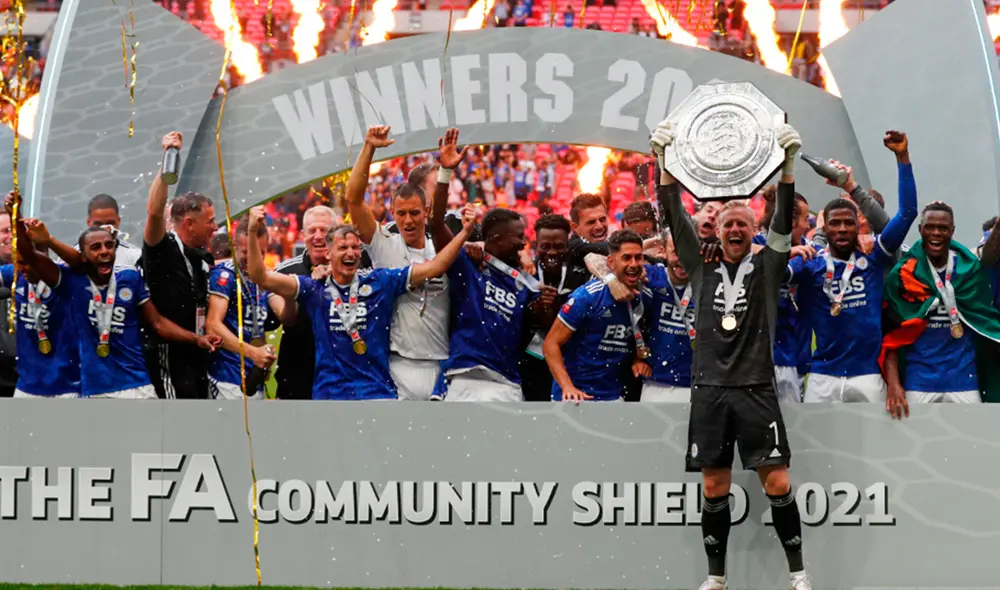 Kelechi Iheanacho decretó el único gol del partido para el título del Leicester City. Foto: AFP