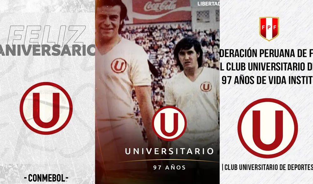 Universitario de Deportes recibió el saludo de diversas instituciones deportivas. Foto: Twitter Universitario de Deportes recibió el saludo de diversas instituciones deportivas. Foto: Twitter