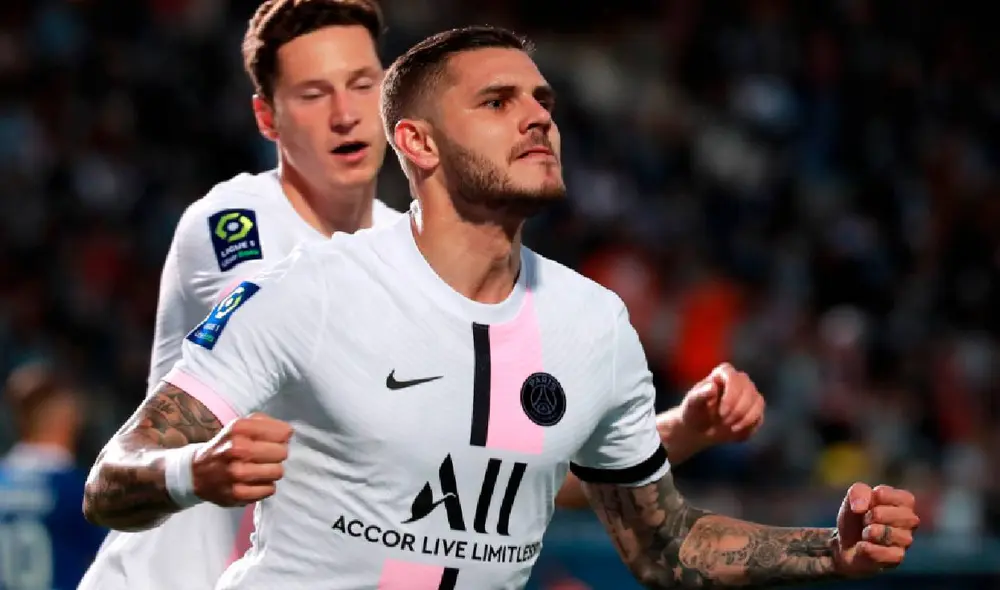 Mauro Icardi anotó el segundo gol del conjunto parisino. Foto: EFE Mauro Icardi anotó el segundo gol del conjunto parisino. Foto: EFE