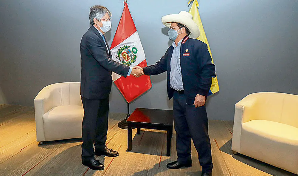 Encuentro. El líder derechista conversó recientemente con el mandatario Pedro Castillo. Foto: Andina