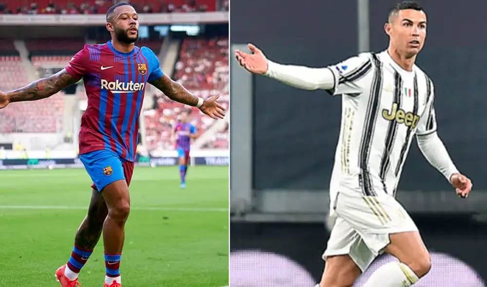 La afición culé verá en acción por primera vez a Memphis y CR7 buscará llevarse el trofeo a Turín. Foto: composición / Getty / difusión