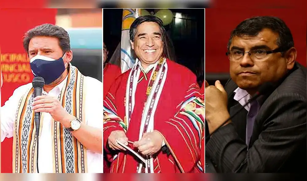 Víctor Boluarte, actual alcalde de Cusco; Luis Wilson, excandidato y Edgar Ochoa, excongresita. Foto: composición La República
