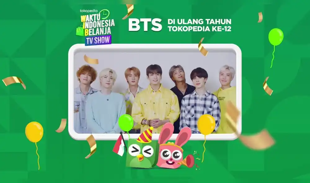 Evento por el aniversario de Tokopedia contará con participación de BTS, NCT Dream y más famosos. Foto: Tokopedia Evento por el aniversario de Tokopedia contará con participación de BTS, NCT Dream y más famosos. Foto: Tokopedia