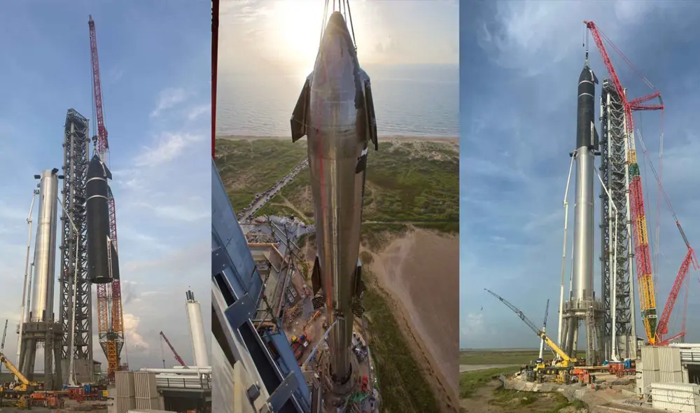 Elon Musk se está tomando su tiempo para ejecutar los planes de SpaceX mediante Starship. Foto: SpaceX / NASA