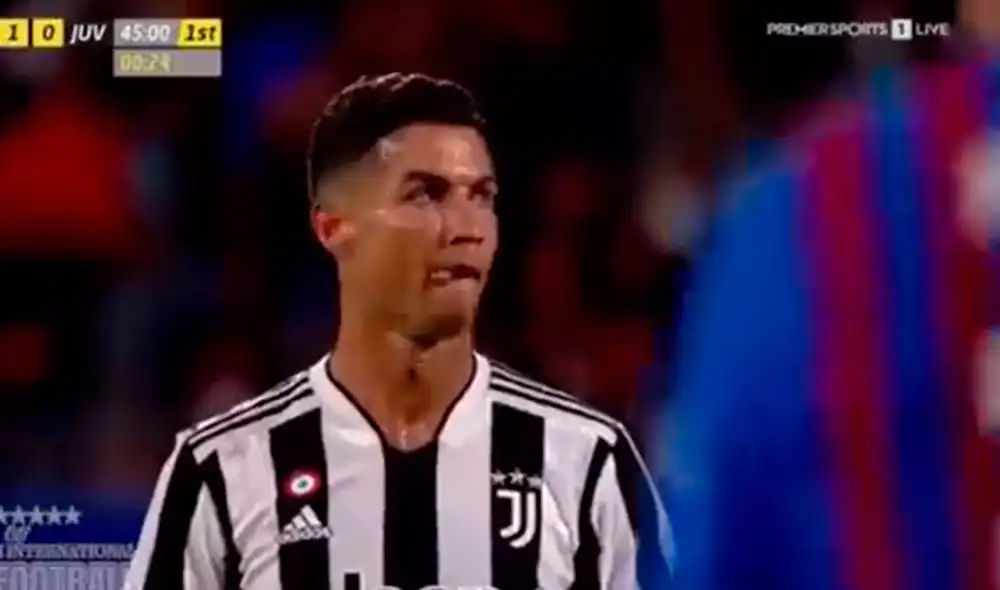 Cristiano fue titular en el Barcelona-Juventus y jugó todo el primer tiempo. Foto: captura Premier Sports Cristiano fue titular en el Barcelona-Juventus y jugó todo el primer tiempo. Foto: captura Premier Sports