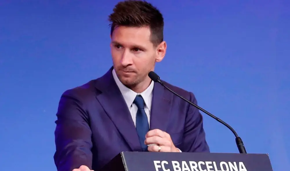 Messi se despidió del Barcelona en conferencia de prensa. Foto: EFE/Andreu Dalmau Messi se despidió del Barcelona en conferencia de prensa. Foto: EFE/Andreu Dalmau