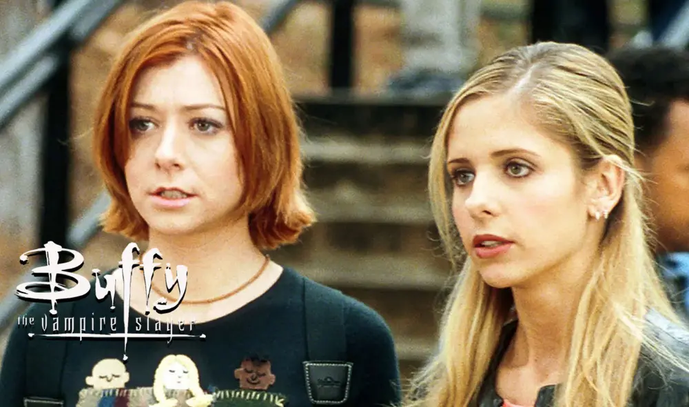 Willow y Buffy en una de las escenas de la serie. Foto: The WB Willow y Buffy en una de las escenas de la serie. Foto: The WB