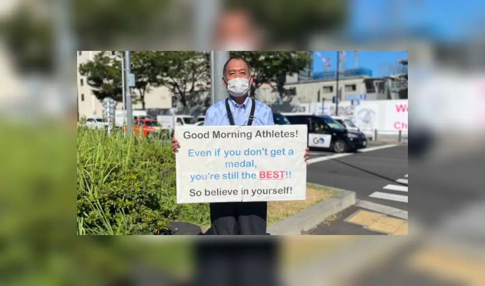 El ciudadano japonés es viral en redes sociales. Foto: captura de Twitter