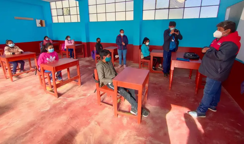 Oster Paredes señaló que en toda La Libertad son 87 instituciones educativas que inician clases. Foto: George Alvárez