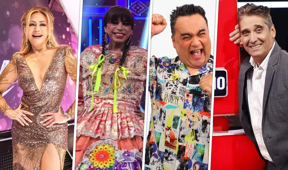 Programas de entretenimiento que se enfrentaron por el rating el último sábado. Foto: composición/ Instagram