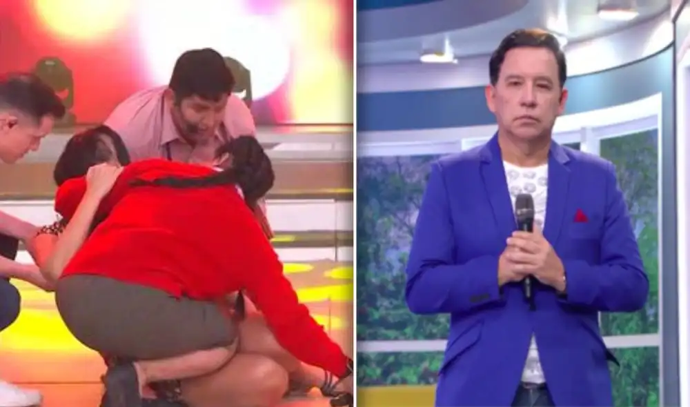 Mariella Zanetti lamentó que el conductor recibiera críticas por su reacción. Foto: composición captura América TV Mariella Zanetti lamentó que el conductor recibiera críticas por su reacción. Foto: composición captura América TV