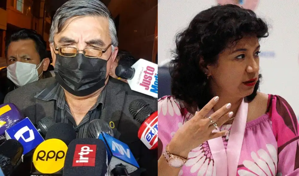 Congresista Alex Paredes y Mónica Ríos Torres acudieron este lunes al Minsa. Foto: GLR Congresista Alex Paredes y Mónica Ríos Torres acudieron este lunes al Minsa. Foto: GLR