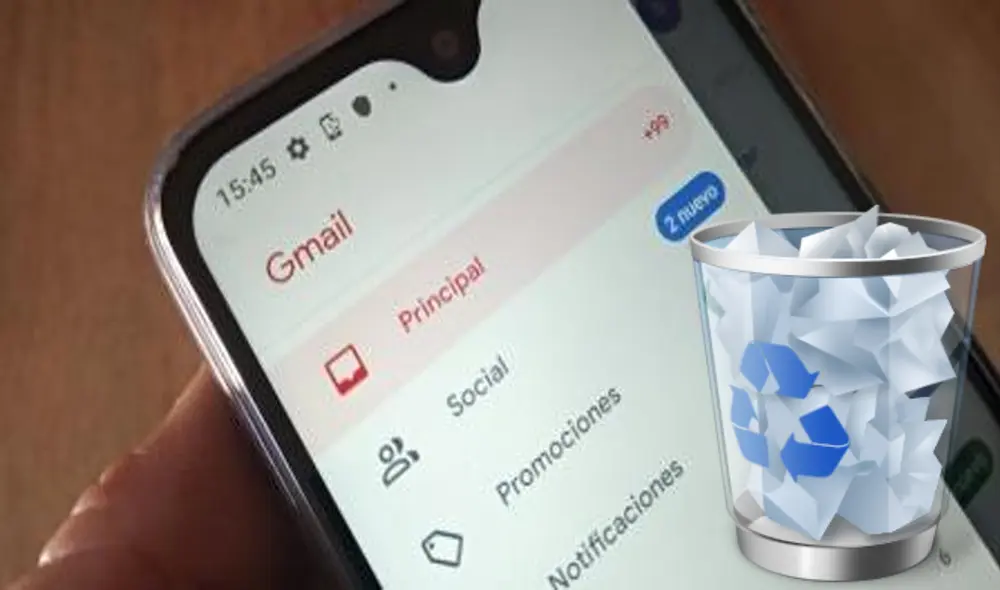 Solo podrán recuperarse los mensajes de Gmail eliminados hace menos de 30 días. Foto: Vanguardia