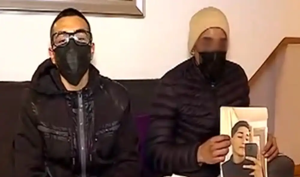 Los jóvenes fueron atacados en la puerta de su edificio. Foto: captura de Panamericana Televisión