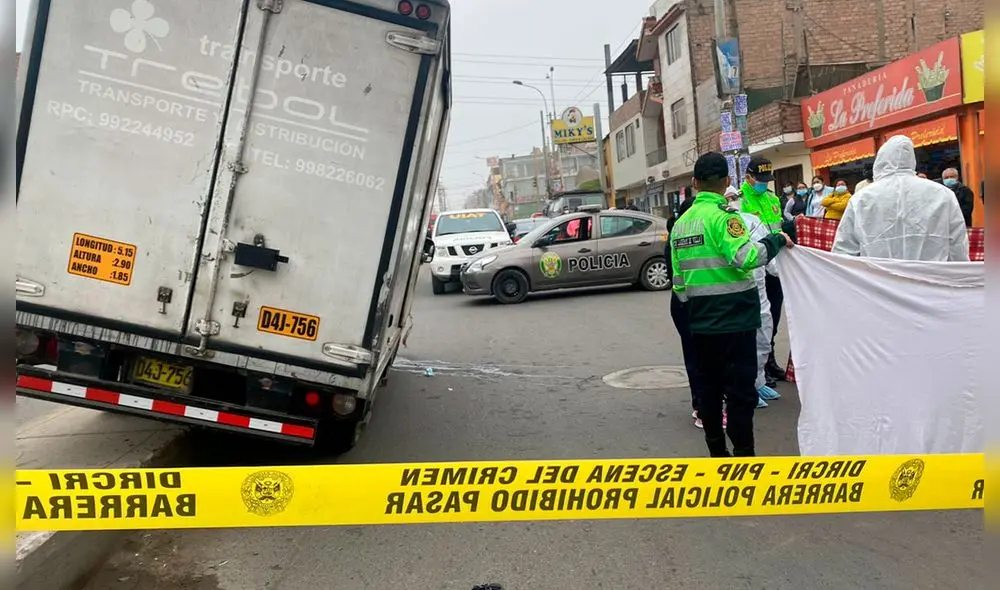 Ccurrió en la cuadra 4 dela avenida Micaela Bastidas. Foto: Raúl Egúsquiza/URPI-LR Ccurrió en la cuadra 4 dela avenida Micaela Bastidas. Foto: Raúl Egúsquiza/URPI-LR