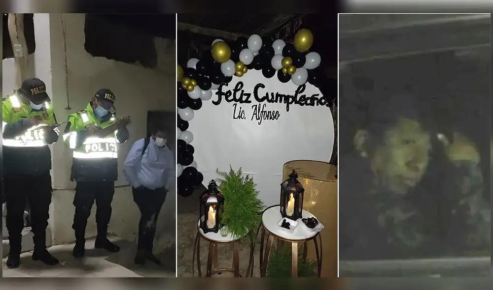 Policía intervino al funcionario y a varios de sus invitados el último sábado en fiesta. Fotos: Radio Americana