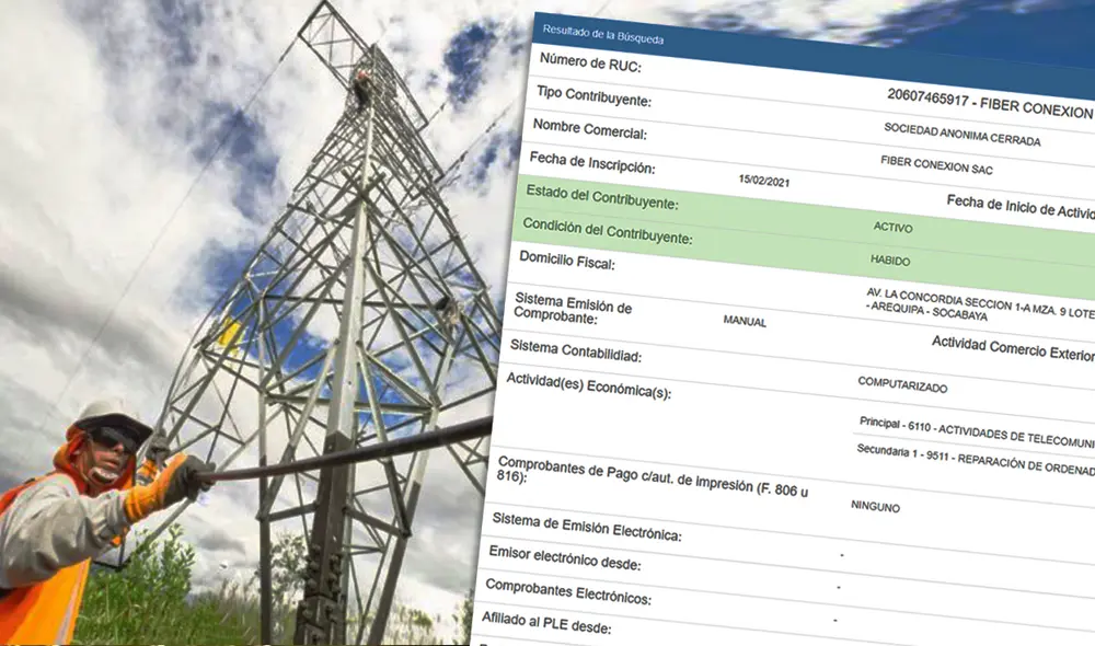 La concesión de Fiber Conexión S.A.C. se dio dentro del plazo de 50 días hábiles y habiéndose verificado previamente el cumplimiento de los requisitos respectivos, informó el MTC. Foto: composición/La República La concesión de Fiber Conexión S.A.C. se dio dentro del plazo de 50 días hábiles y habiéndose verificado previamente el cumplimiento de los requisitos respectivos, informó el MTC. Foto: composición/La República