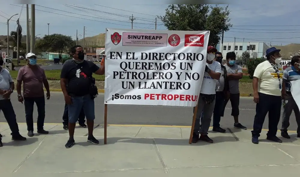 Sindicatos realizaron plantón. Foto: La República Sindicatos realizaron plantón. Foto: La República