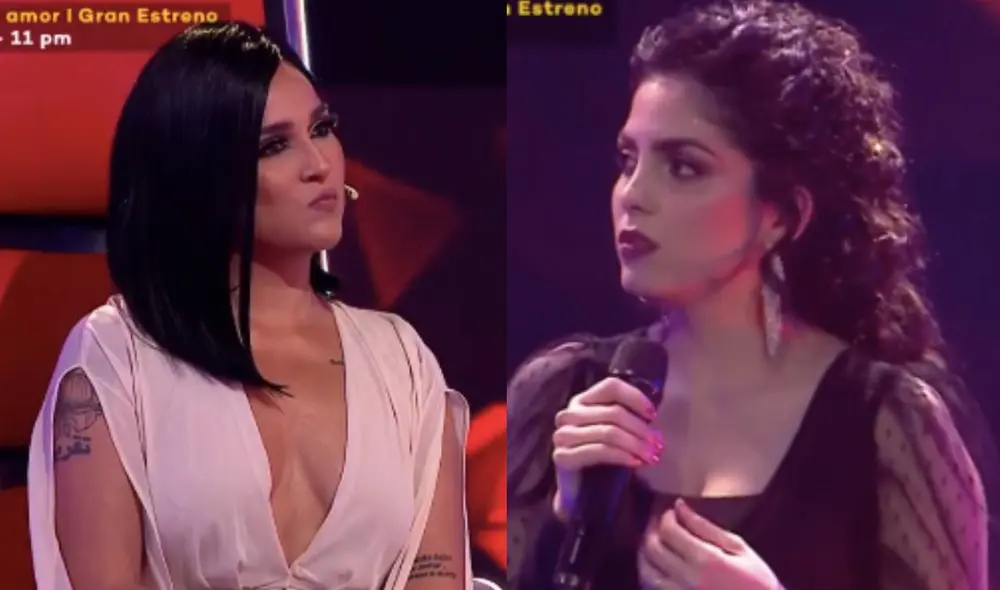 Daniela Darcourt se mostró incómoda por la actitud de la participante. Foto: captura de Latina Daniela Darcourt se mostró incómoda por la actitud de la participante. Foto: captura de Latina
