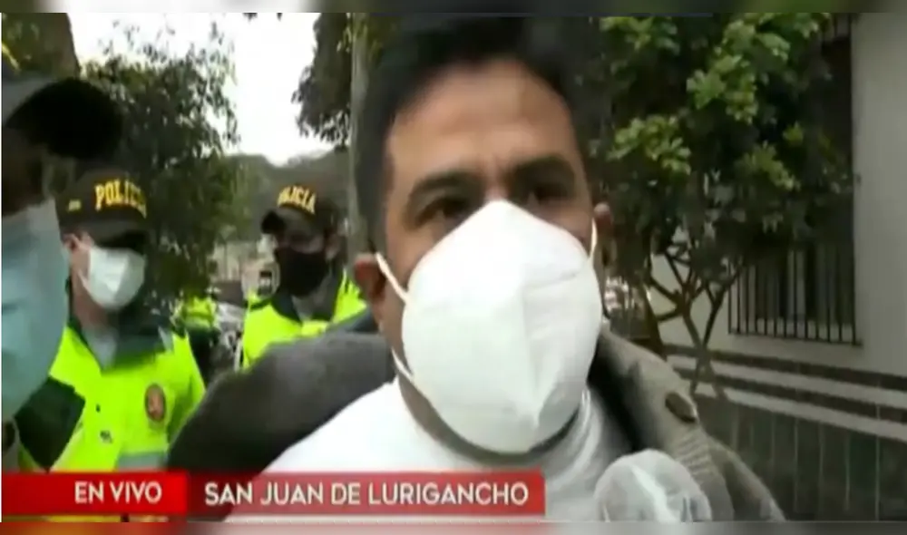 Burgomaestre niega agresión, pero ya ha sido enmarrocado por la PNP. Foto: América Noticias Burgomaestre niega agresión, pero ya ha sido enmarrocado por la PNP. Foto: América Noticias