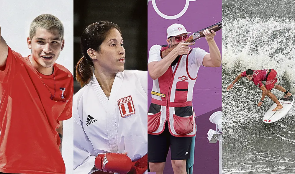 Diploma. Angelo Caro, Alexandra Grande, Nicolás Pacheco y Lucca Mesinas fueron los peruanos que más destacados en tierras niponas. Foto: composición La República