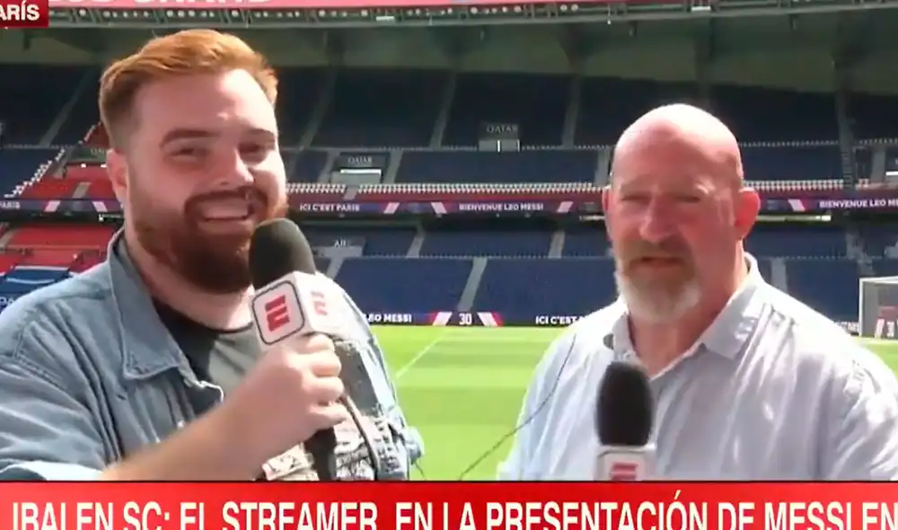 Ibai Llanos conversó con el periodista argentino Christian Martin. Foto: Sports Center Ibai Llanos conversó con el periodista argentino Christian Martin. Foto: Sports Center