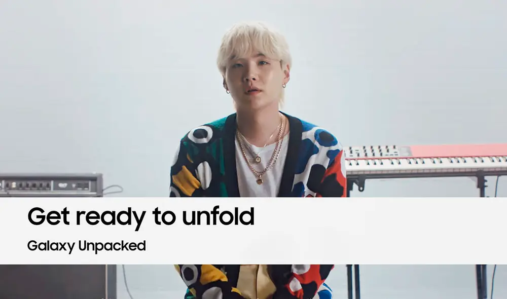 Suga reinterpretó un tono que acompaña a la línea Galaxy desde hace 10 años. Foto: Samsung