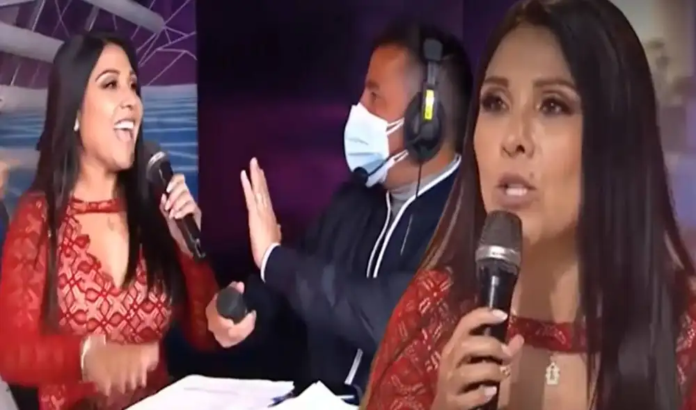 El productor de En boca de todos le hizo una seña para que Tula Rodríguez lo dejara de tocar. Foto: captura América TV