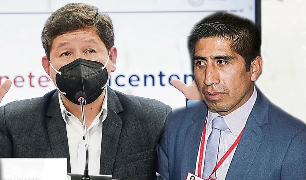Guido Bellido y Arturo Cárdenas hablaron de pedir a militantes de regiones que colaboren con la caución que debe pagar Vladimir Cerrón. Foto: composición/La República