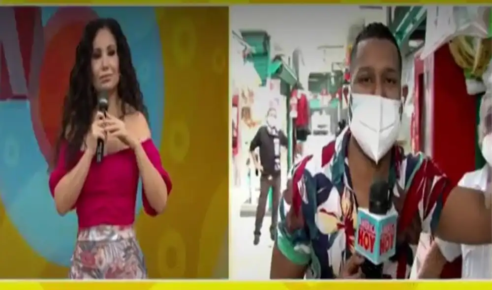 Janet Barboza se molestó por el comportamiento poco profesional de Edson Dávila. Foto: captura América TV