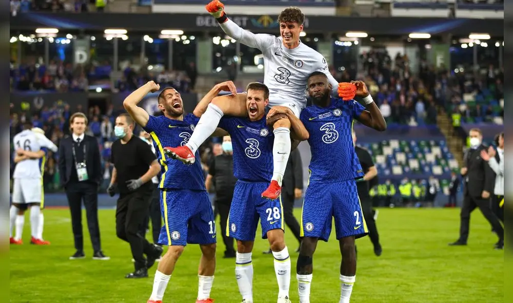 Chelsea venció por 6-5 en penales al Villarreal y se quedó con la Supercopa de Europa. Foto: twitter/ESPN