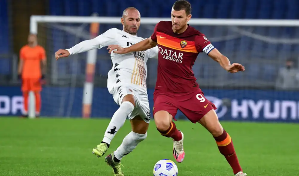 Edin Dzeko anotó 119 goles en 260 encuentros con la Roma. foto: AFP