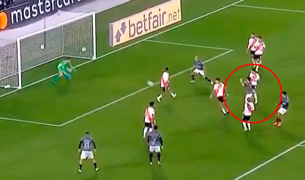 'Nacho' Fernández le anotó a su exequipo River Plate y no lo celebró. Foto: captura ESPN 'Nacho' Fernández le anotó a su exequipo River Plate y no lo celebró. Foto: captura ESPN