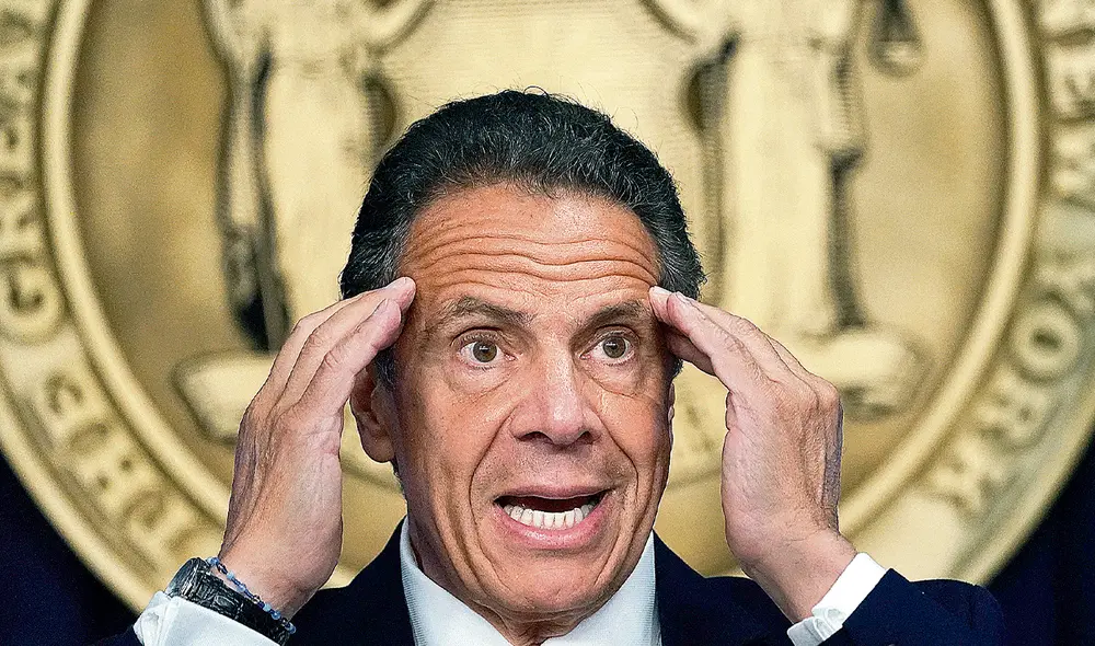 Caída. De ser una de las figuras políticas más populares por su buen manejo de la pandemia, pasó a enfrentar el rechazo de los neoyorquinos. Foto: AFP