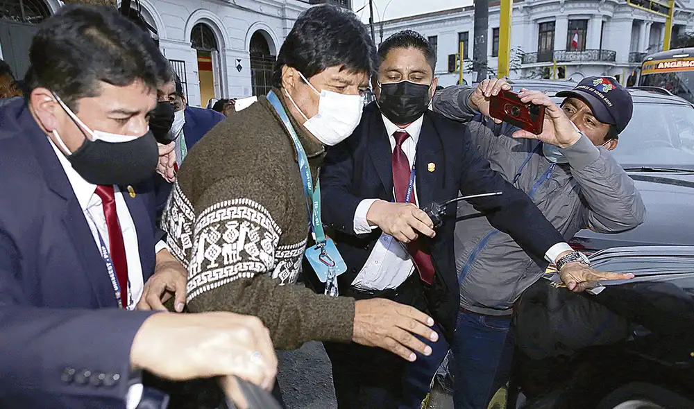 Actividades. El expresidente boliviano Evo Morales participó en un encuentro con parte del magisterio y visitó la Confederación Campesina del Perú (CCP). Foto: John Reyes/La República Actividades. El expresidente boliviano Evo Morales participó en un encuentro con parte del magisterio y visitó la Confederación Campesina del Perú (CCP). Foto: John Reyes/La República