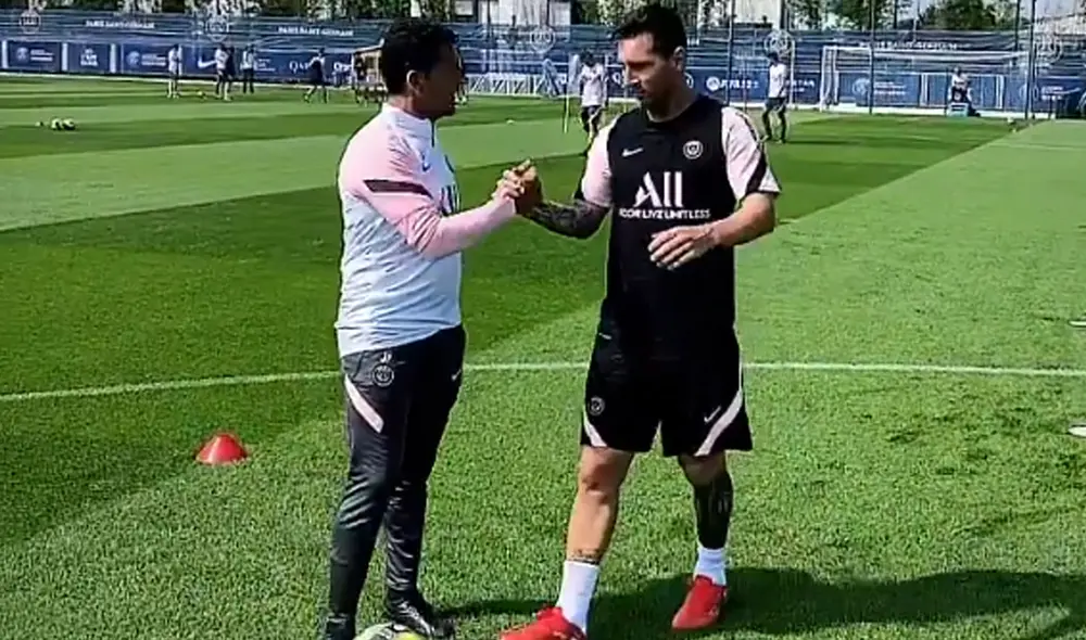 Messi realizó trabajos físicos en su primer día como futbolista del PSG. Foto: captura Instagram PSG Messi realizó trabajos físicos en su primer día como futbolista del PSG. Foto: captura Instagram PSG