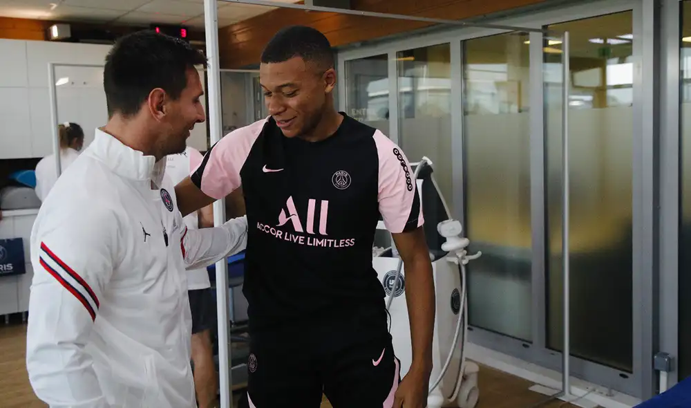 Esta será la primera vez que Mbappé y Messi compartan equipo. Foto: Twitter Kylian Mbappé
