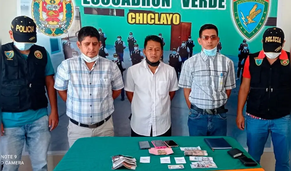 Uno de los detenidos presenta antecedentes por el delito de estafa. Foto: PNP.