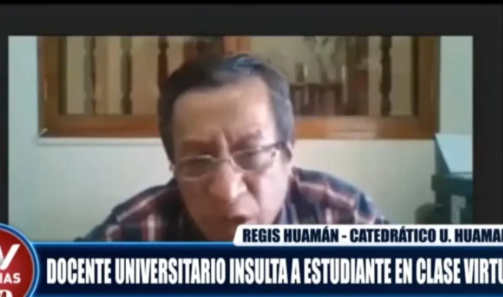 La Defensoría del Pueblo lamenta las expresiones vertidas por el docente sobre la estudiante. Foto: captura de ATV.