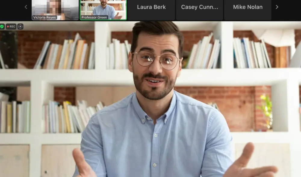 Esta nueva modalidad de Zoom permite que los estudiantes se concentren en la pantalla del profesor, mas no en la de sus compañeros. Foto: Zoom/The Verge Esta nueva modalidad de Zoom permite que los estudiantes se concentren en la pantalla del profesor, mas no en la de sus compañeros. Foto: Zoom/The Verge