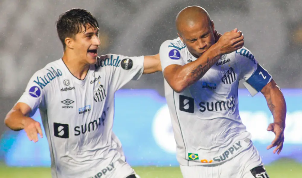 Santos superó a Libertad por los cuartos de final de la Copa Sudamericana 2021. Foto: AFP