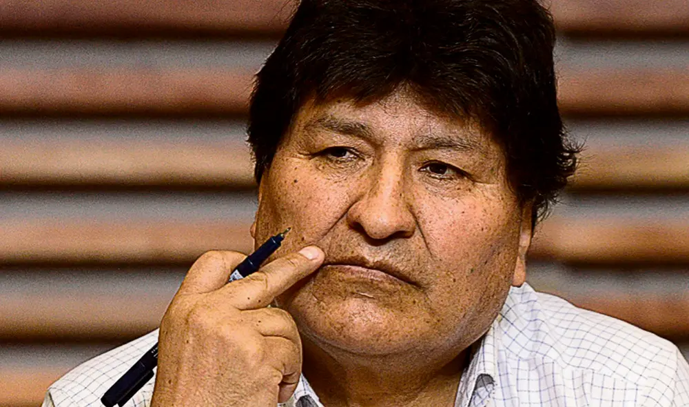 “Sobre la pandemia estoy convencido que es parte de una guerra biológica", expresó Evo Morales desde Perú. Foto: AFP