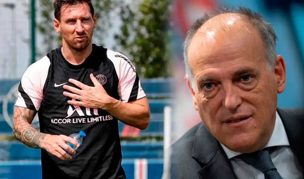 Javier Tebas es el presidente de LaLiga Santander de España. Foto: AFP/composición La República