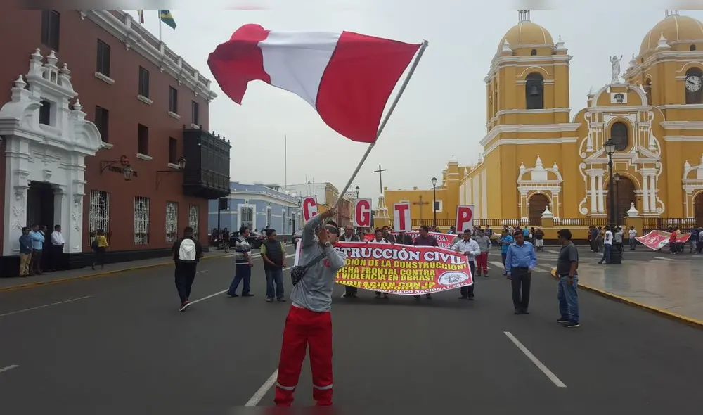 La CGTP ha realizado muchas movilizaciones en sus luchas sindicales. Foto: La República