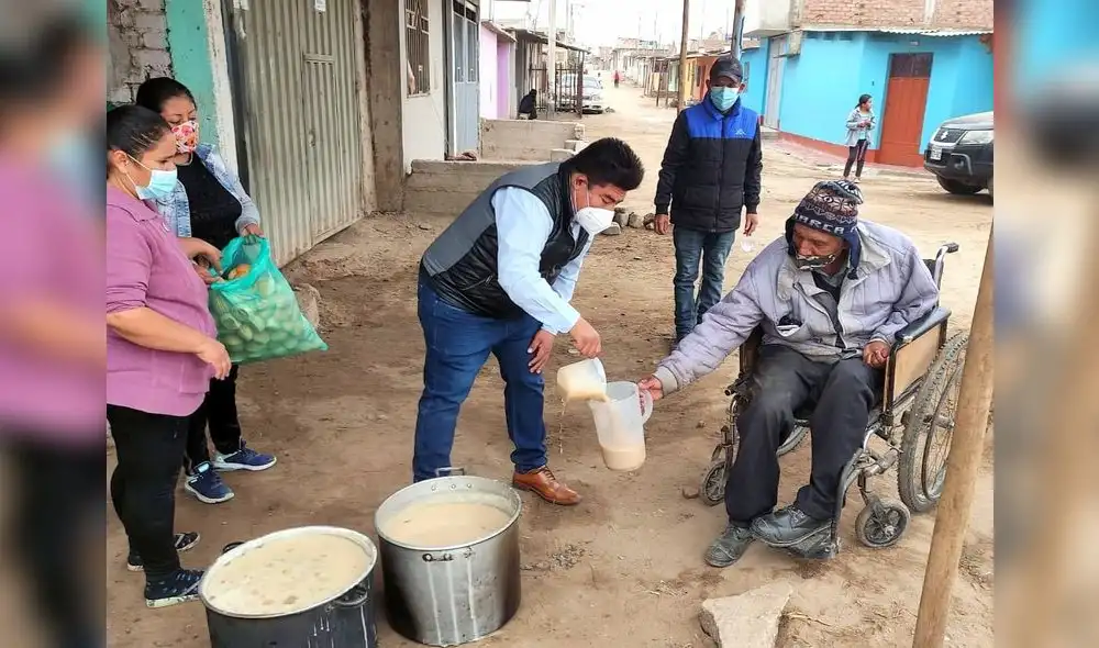 Personas vulnerables fueron las favorecidas con el alimento. Foto: cortesía Personas vulnerables fueron las favorecidas con el alimento. Foto: cortesía