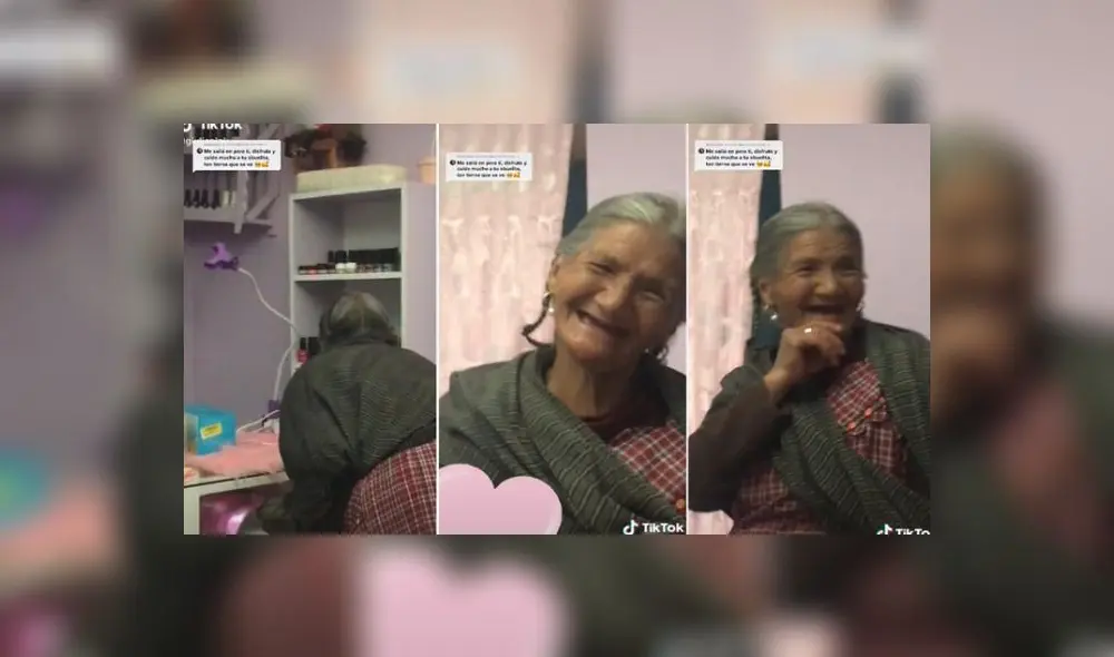 Alexa se ha vuelto la 'compañera' de la anciana. Foto: captura de TikTok